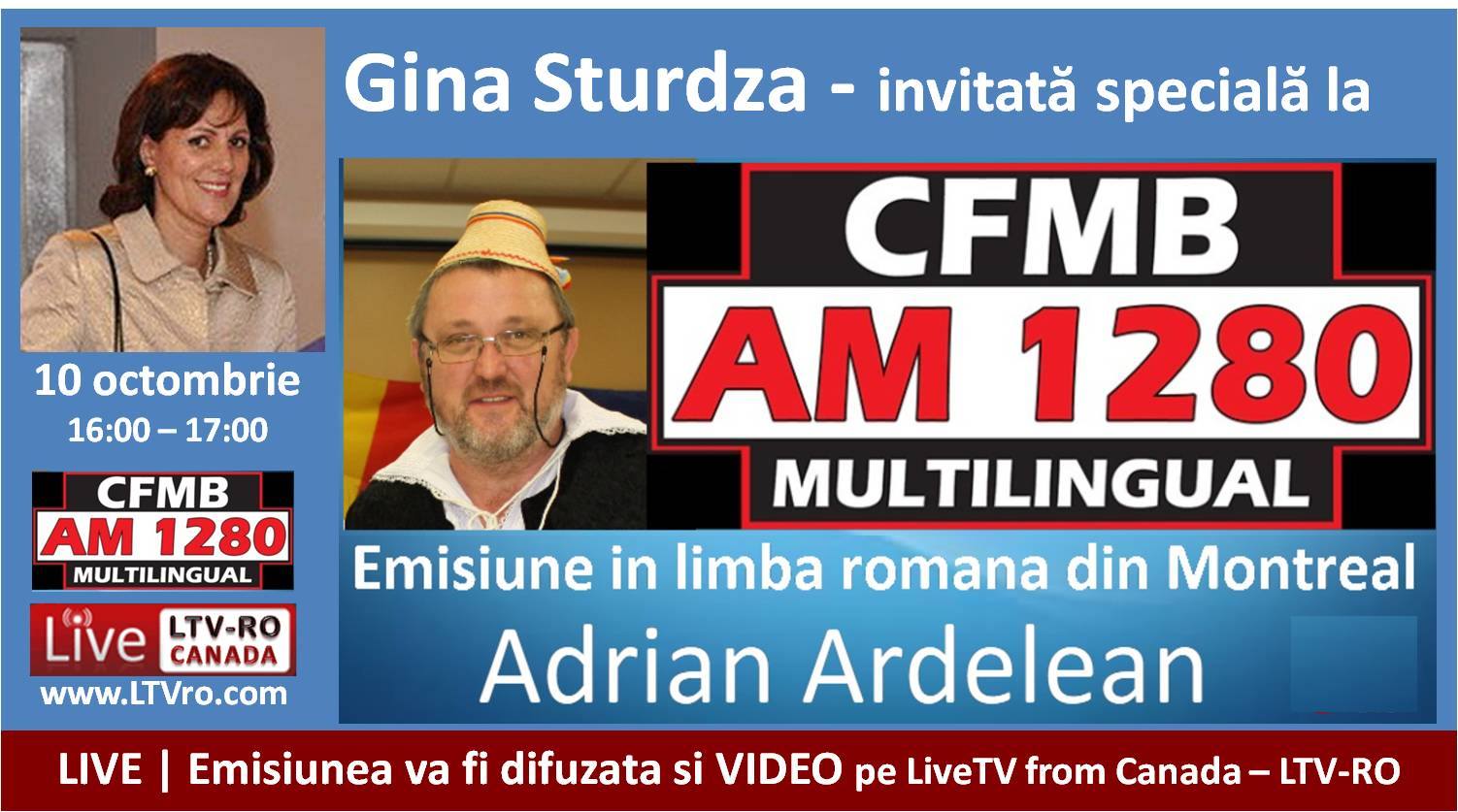 Live Gina Sturdza La Cfmb 1280 Am Si Livetvro Canada